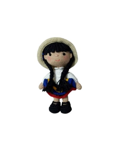 Muñequita Campesina Tejida