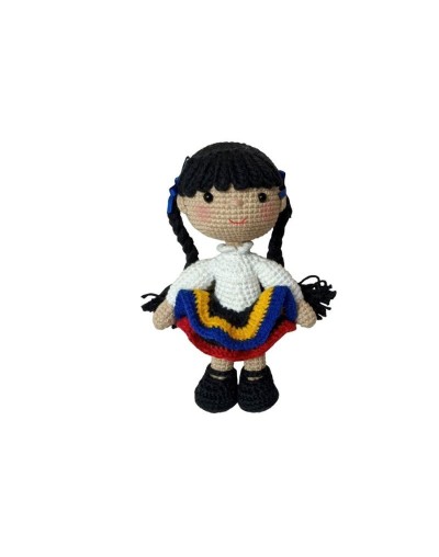 Muñequita Campesina Tejida