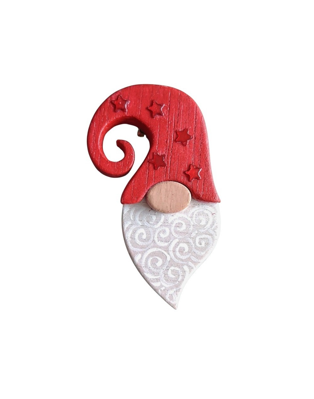 Broche papá nóel gnomo.
