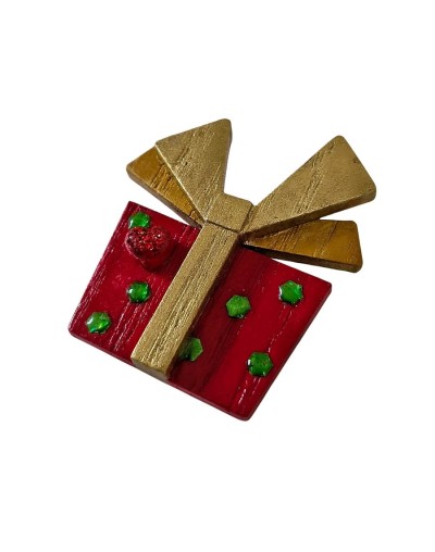 Broche regalo navideño