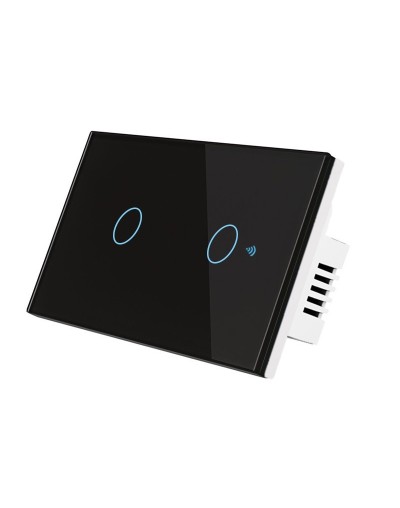 Interruptor Doble Touch WIFI y RF 433Mhz MultiControl Moes