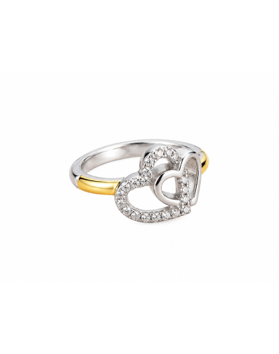 Anillo Doble Corazón