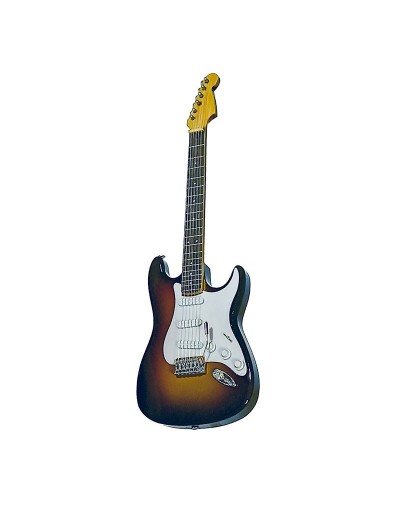 mini guitarra decorativa estilo  strato