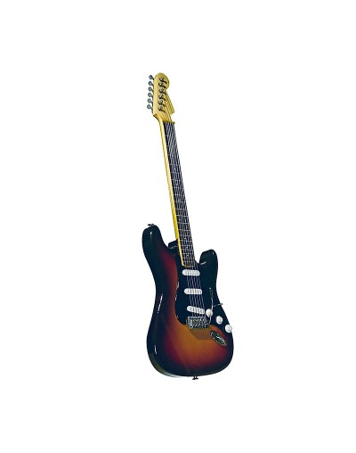 mini guitarra decorativa estilo strato