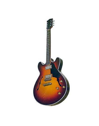 mini guitarra decorativa estilo ES-335