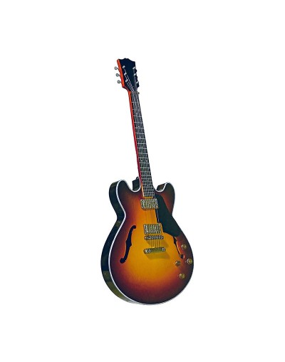 mini guitarra decorativa estilo ES-335