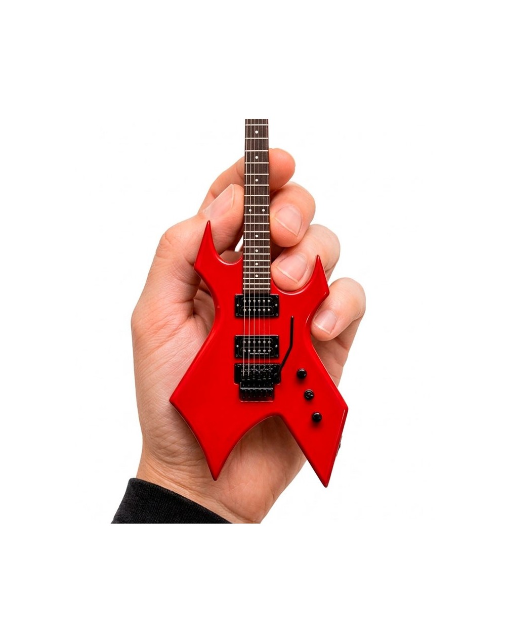 mini guitarra decorativa estilo warlock