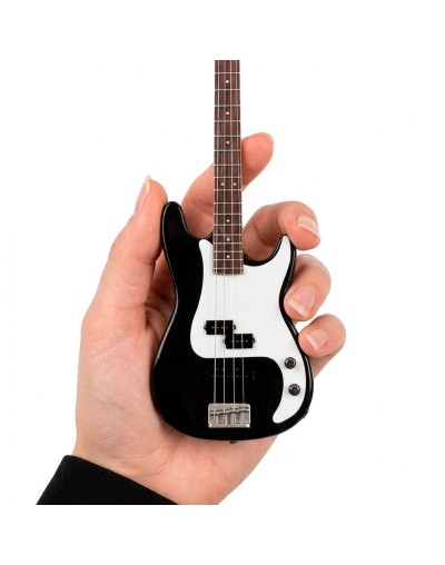 Mini Réplica Bajo · Bajo Clásico de 2 Micrófonos ·  Color Negro