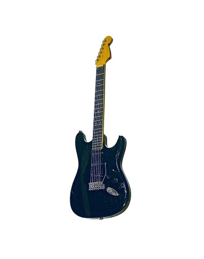 mini guitarra decorativa estilo strato