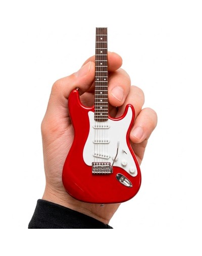Mini Réplica Guitarra · Doble Cutaway de 3 Micrófonos · Color Rojo