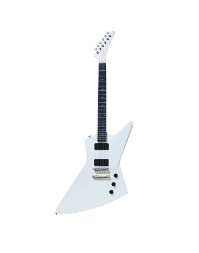 mini guitarra decorativa estilo explorer