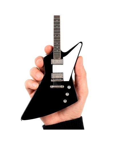 Mini Réplica Guitarra · Guitarra Angular de 2 Micrófonos · Color Negro
