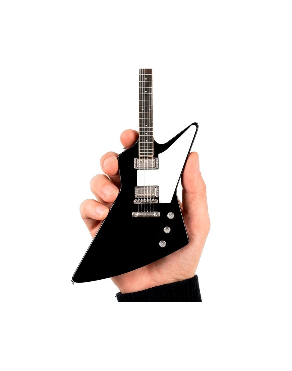 mini guitarra decorativa estilo explorer