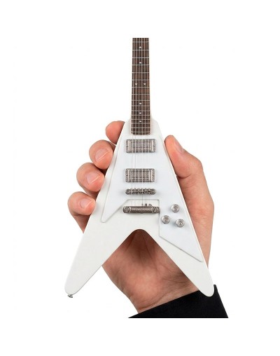 mini guitarra decorativa estilo flying v