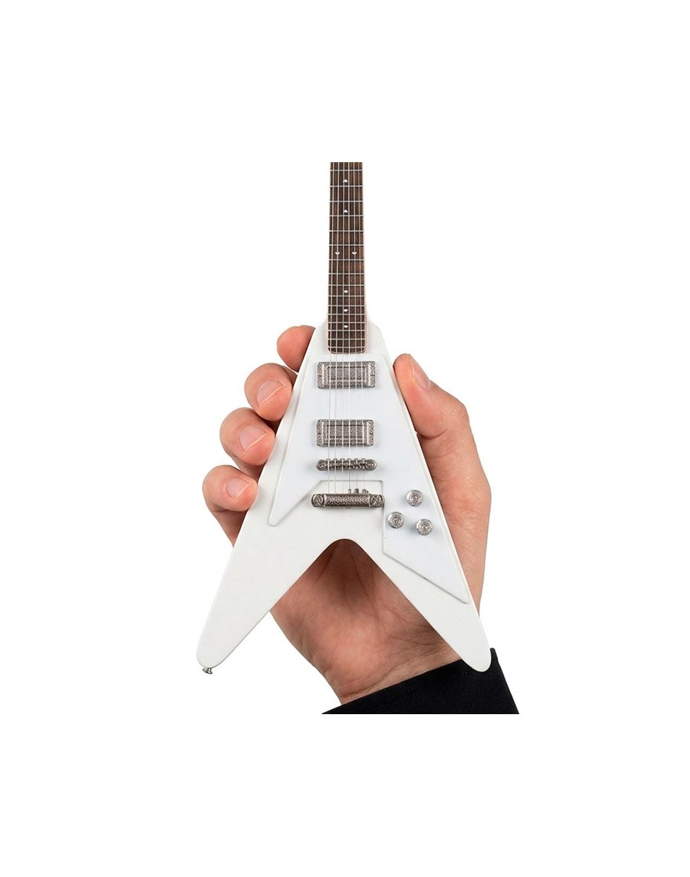 mini guitarra decorativa estilo flying v