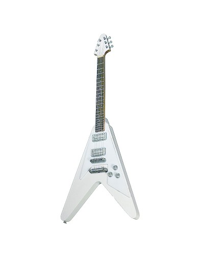 mini guitarra decorativa estilo flying v