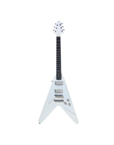 mini guitarra decorativa estilo flying v