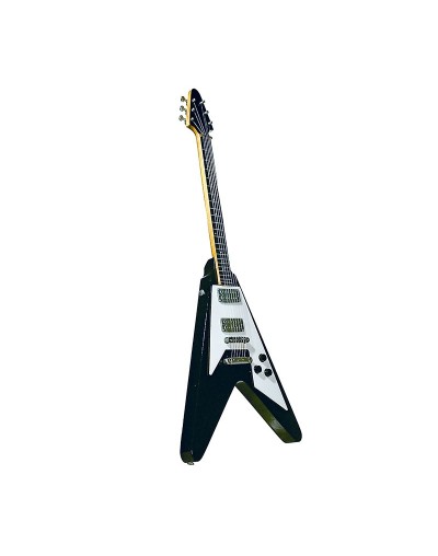 mini guitarra decorativa estilo flying v
