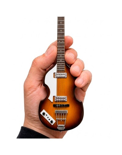 Mini Réplica Bajo · Bajo Violín de 2 Micrófonos · Color Natural
