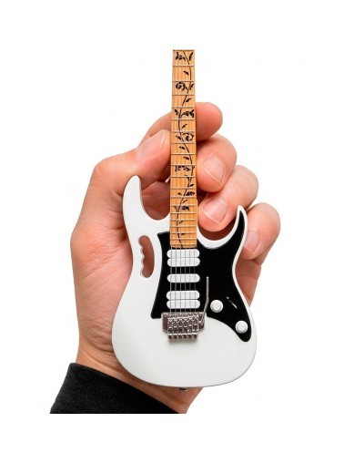 Mini Réplica Guitarra · Superstrat de Triple Micrófono · Color Blanco y Negro