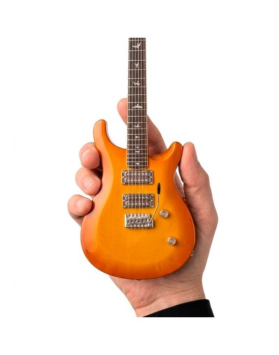 Mini Réplica Guitarra · Doble Cutaway Redonda de 2 Micrófonos · Color naranja
