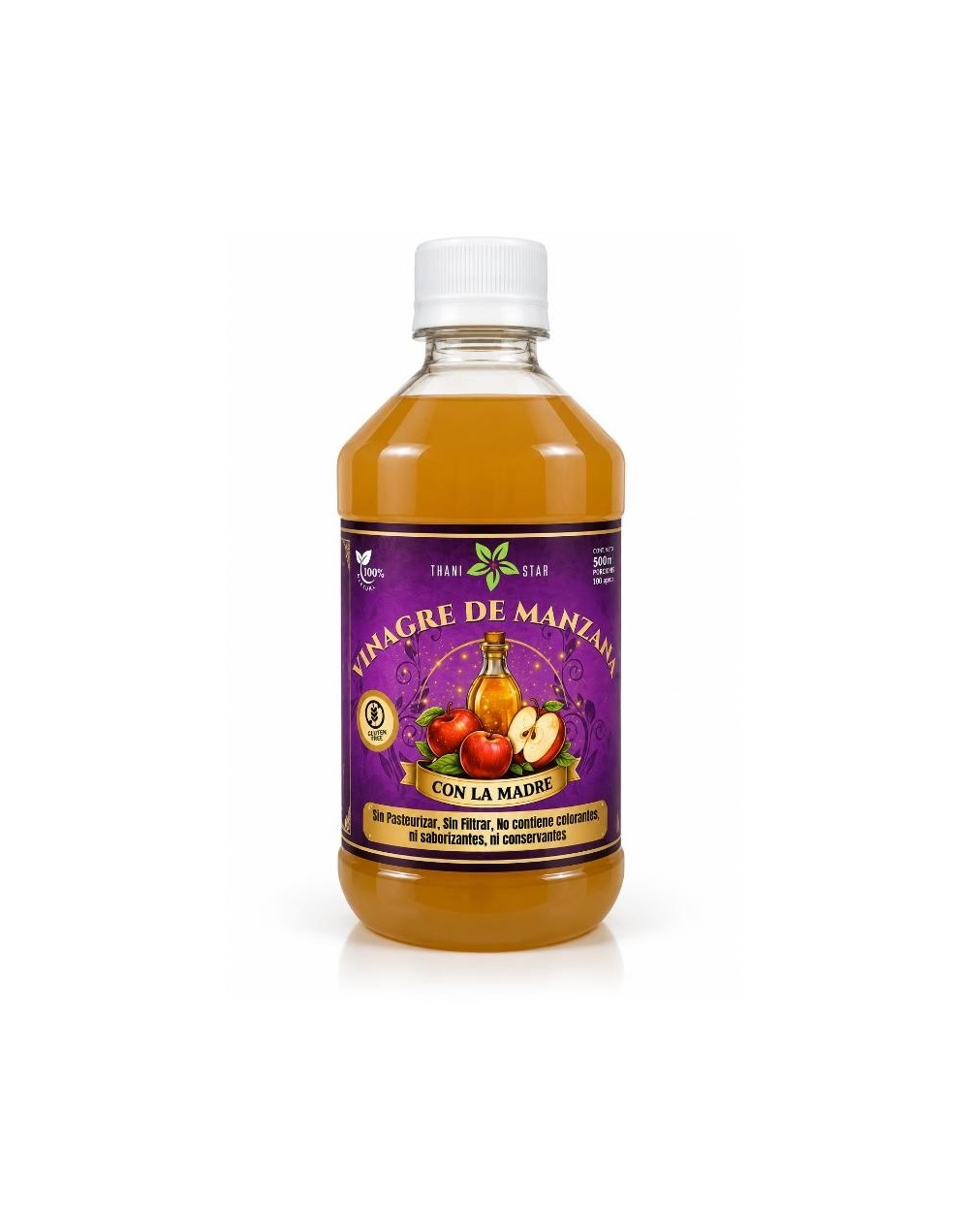 Vinagre de Manzana con la Madre 500 ml | Thani Star
