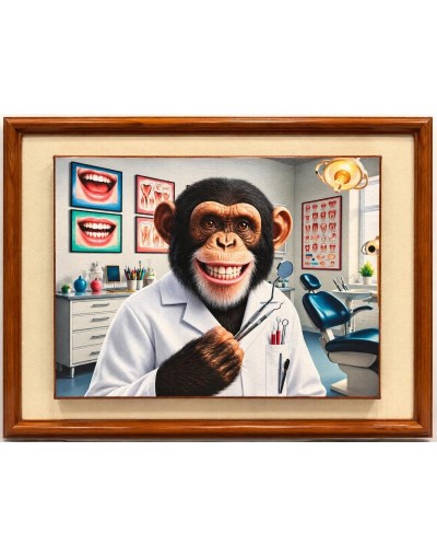 Cuadro Mono Dentista