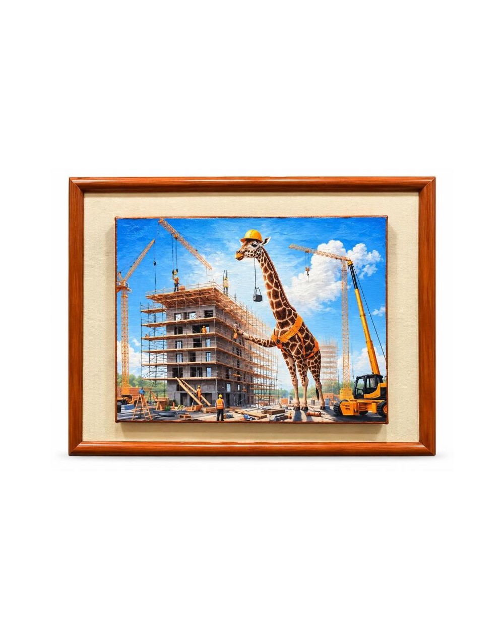 Cuadro Jirafa en Construcción