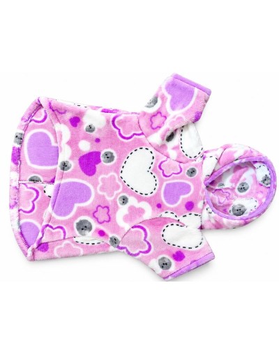 Traje Polar Corazones — Talla S