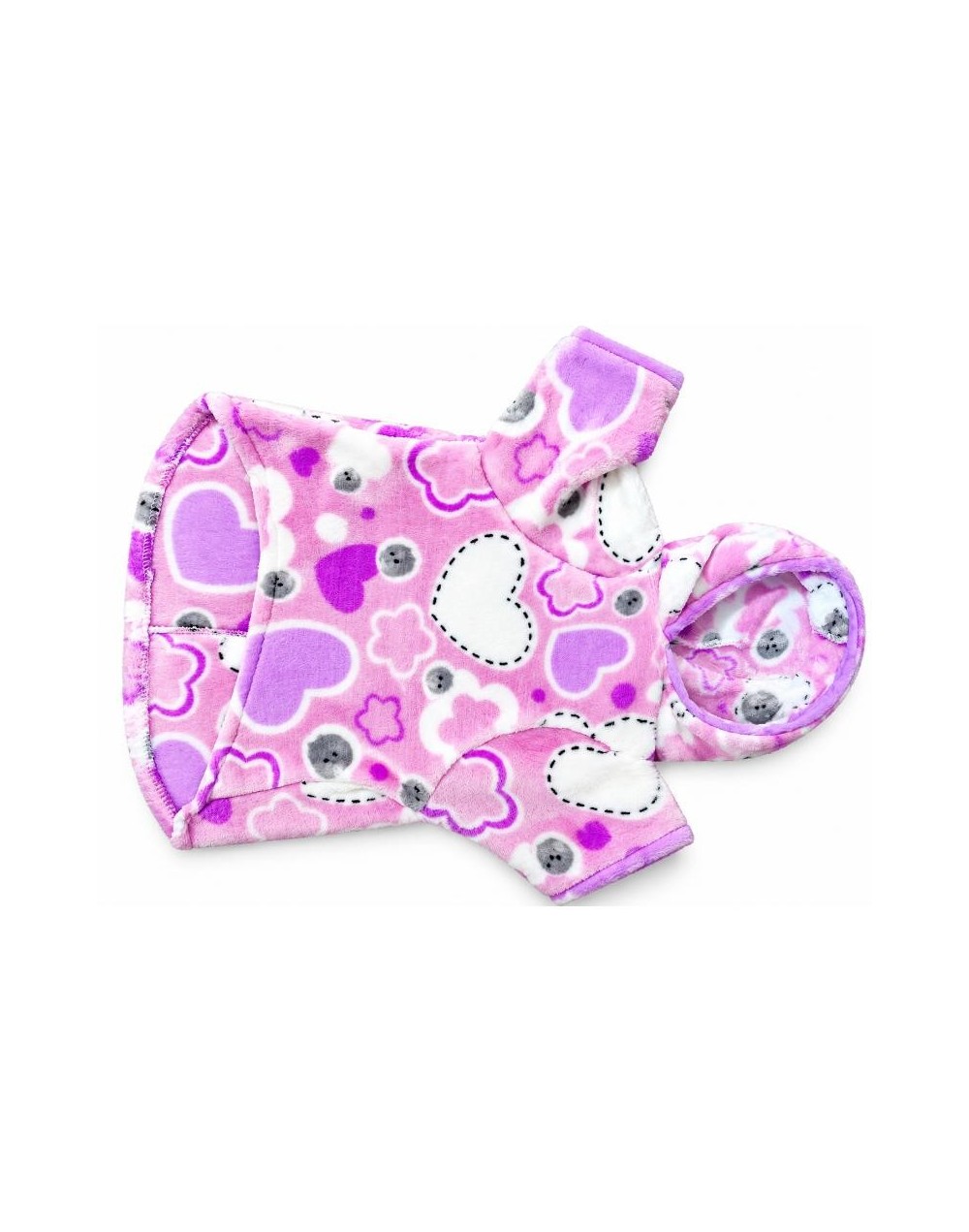 Traje Polar Corazones — Talla S