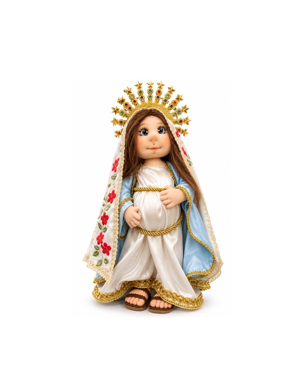 Virgen de la Dulce Espera | Figura Religiosa Artesanal