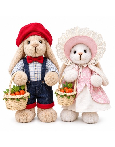 Pareja de Conejos Coquetos