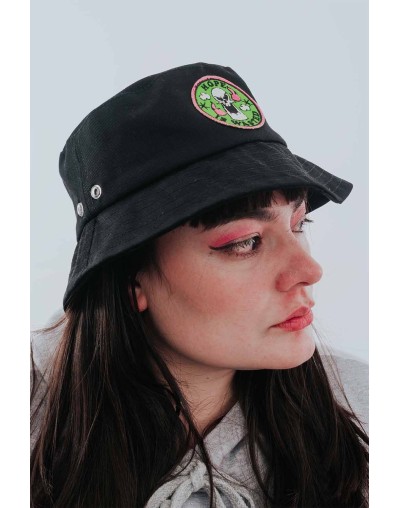 BUCKET HAT BILLY Y MANDY PURO HUESO BORDADO