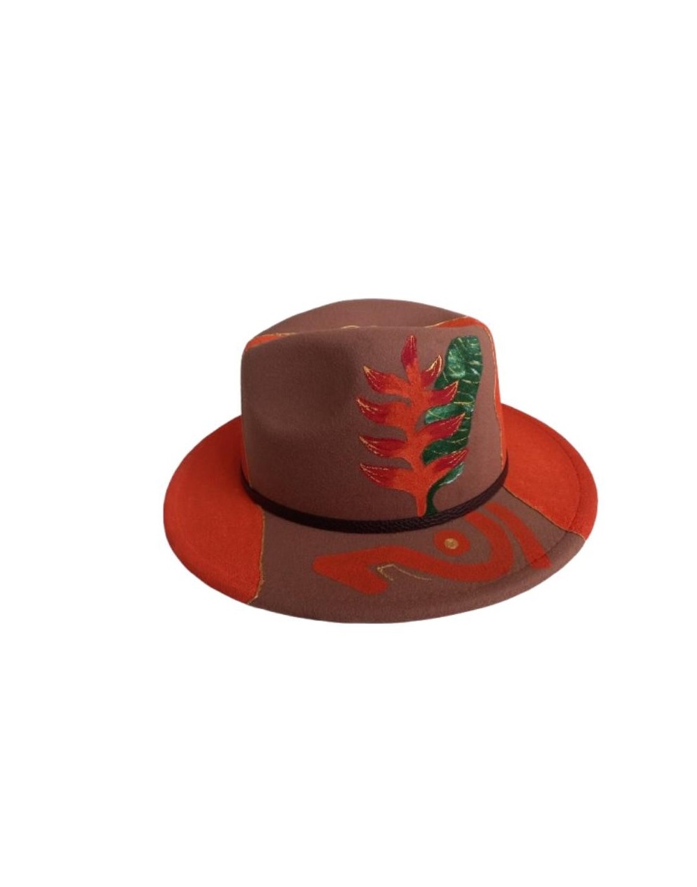 Sombrero pintado a mano