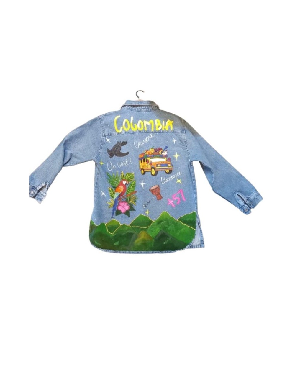 Chaqueta pintada a mano