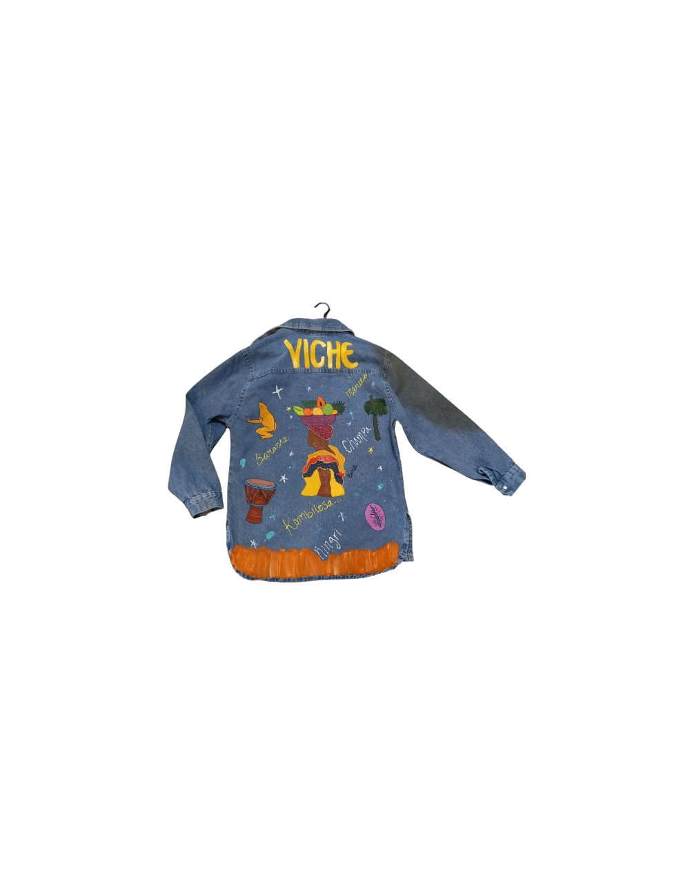 Chaqueta pintada a mano
