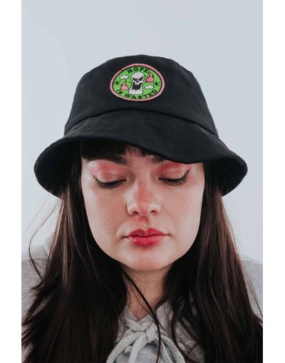 BUCKET HAT BILLY Y MANDY PURO HUESO BORDADO