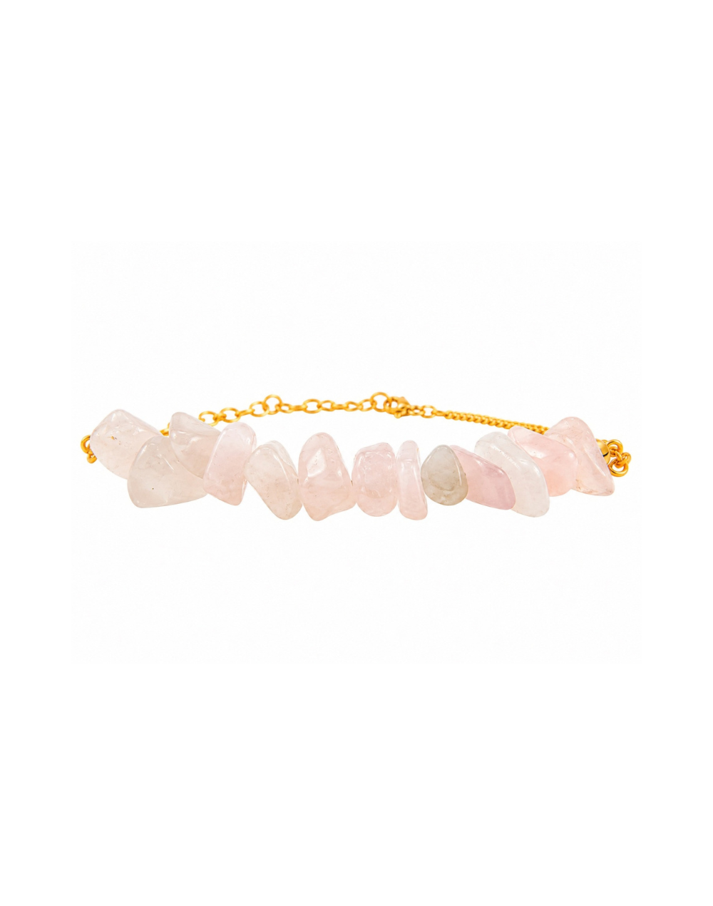 Pulsera cuarzo rosa piedra