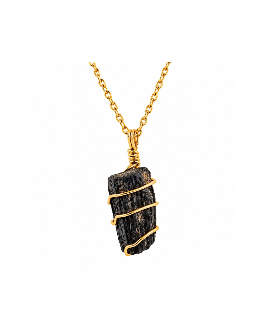 Collar en Turmalina negra