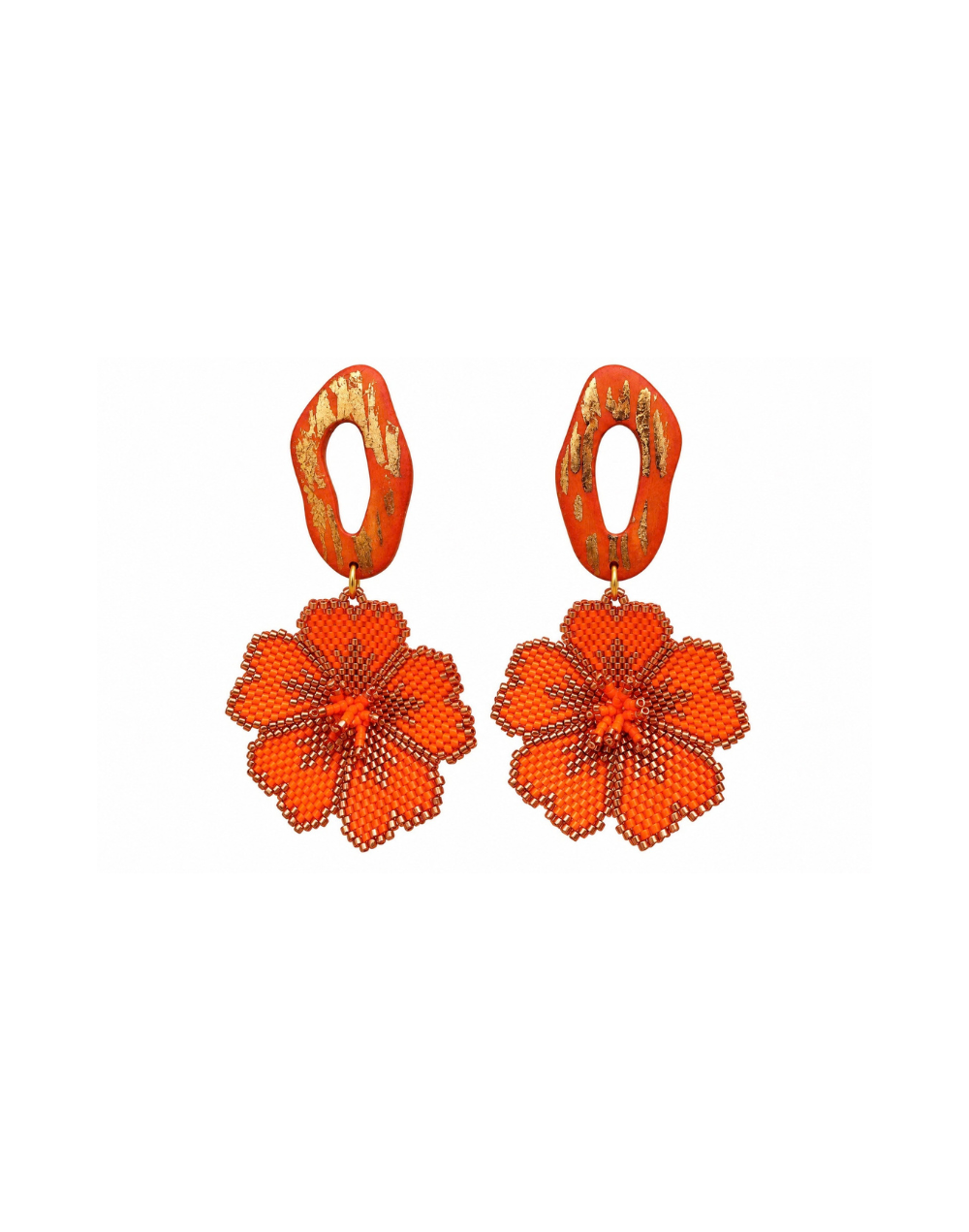 Aretes Cayenos naranja