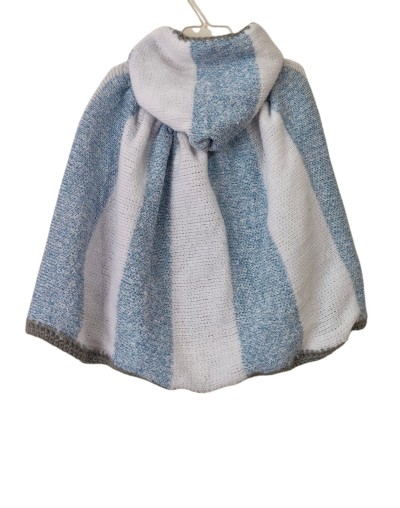 Ruana Infantil Tejida Nube Azul | Tejidos Gloria P