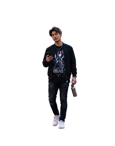 CAMISETA ALGODON PREMIUM ANIME OBANAI