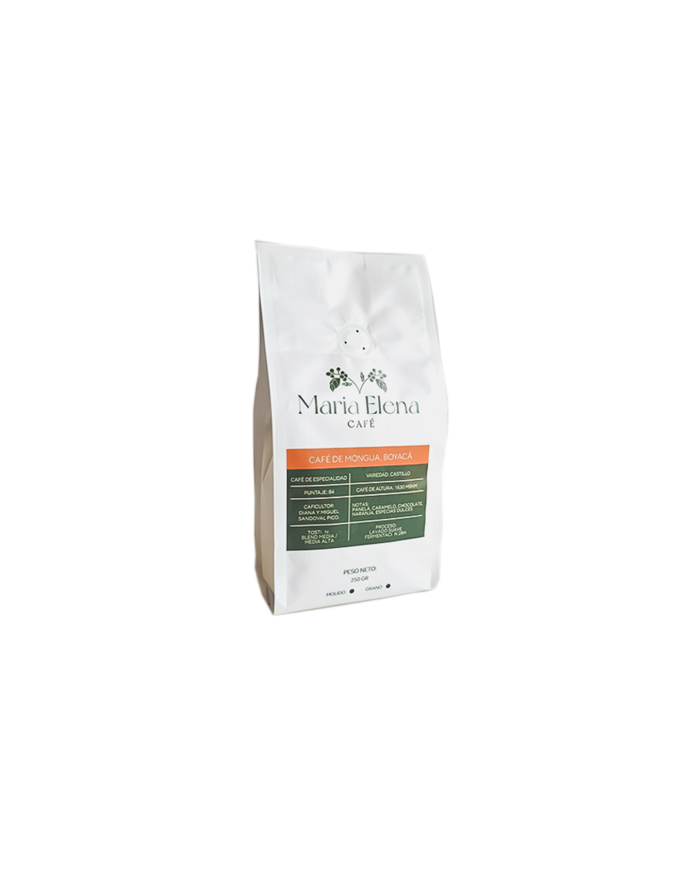 Café Mongua Boyacá 250 g en grano | María Elena Café