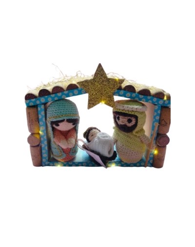 Nacimiento Sagrada Familia a crochet