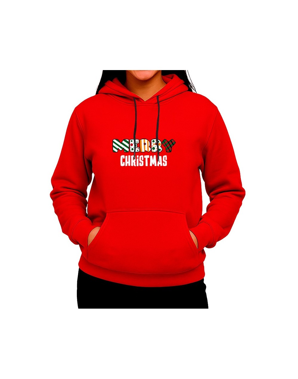 Buzo Hoodie Navideño Mujer Lanza Creativos