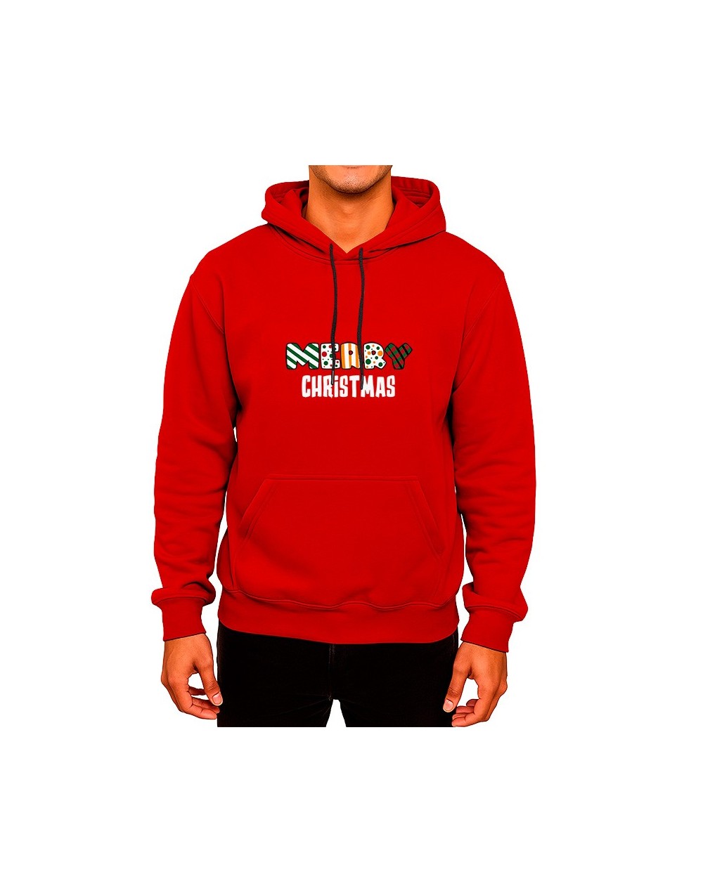 Buzo Hoodie Navideño Hombre Lanza Creativos