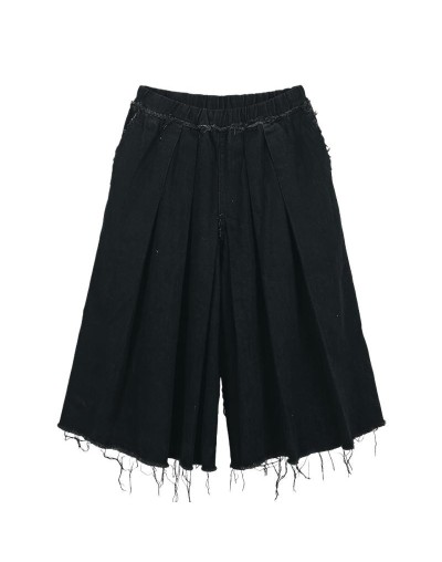 Bermudaoversize en denim negro