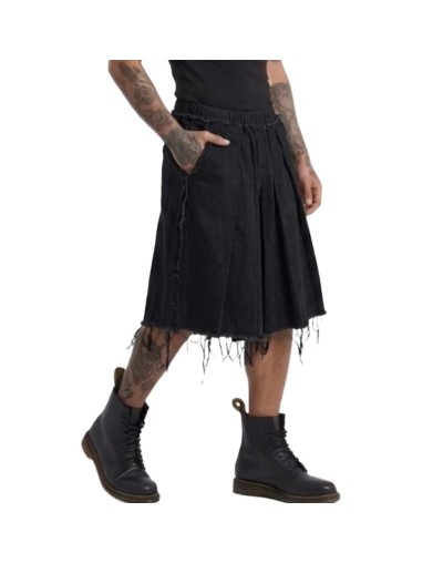 Bermudaoversize en denim negro