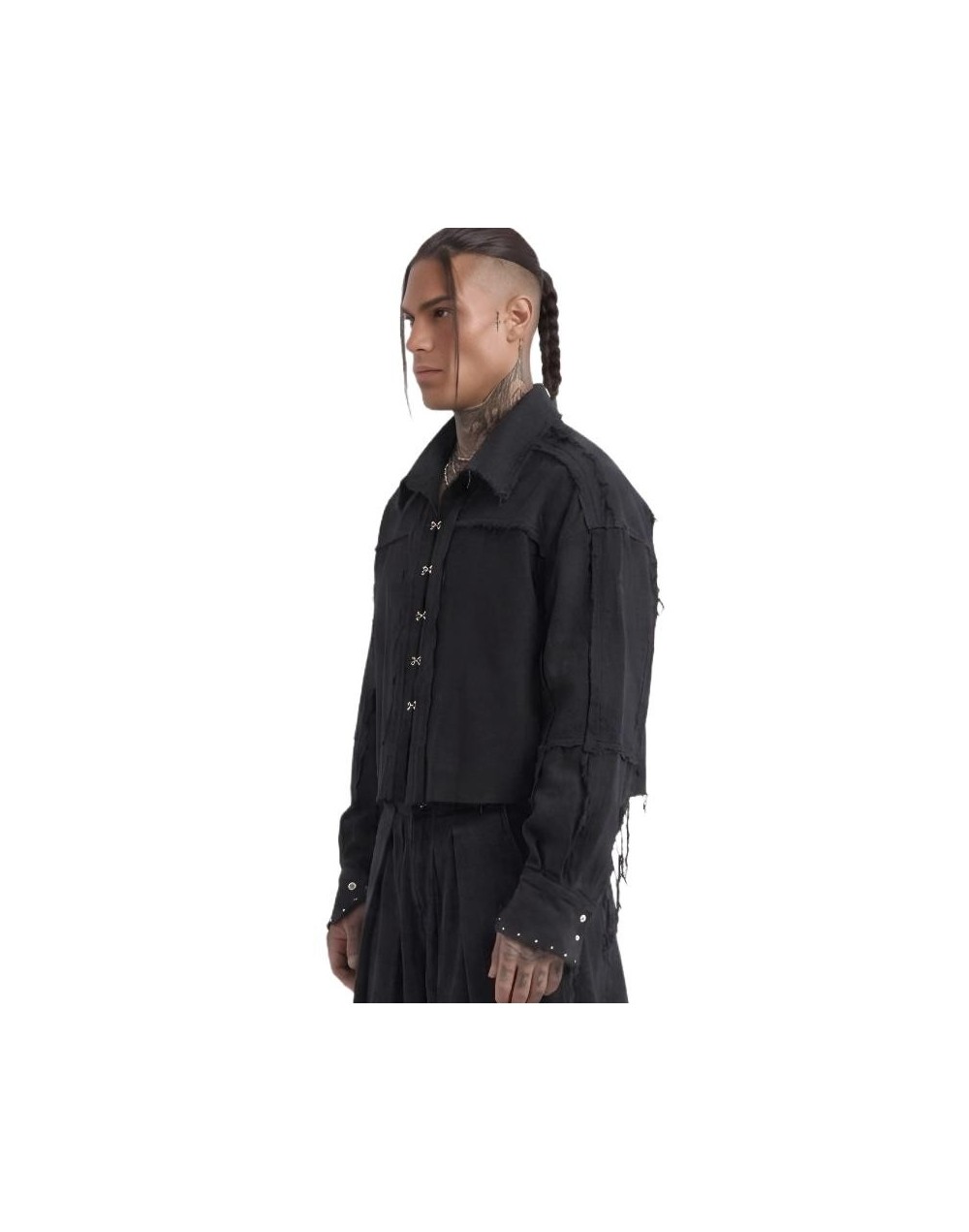 ARKADIUZ camisa oversize deconstruida patchwork