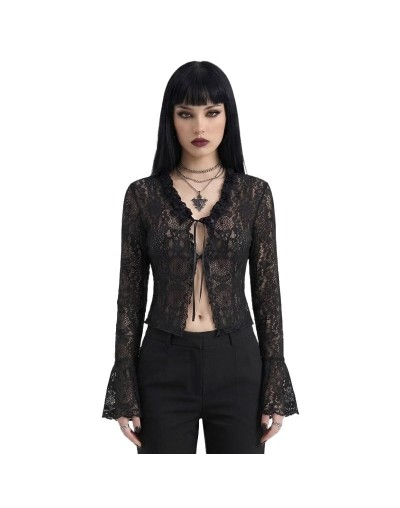 Top Morgana: Blusa Victoriana en Blonda | Bazzar Bog